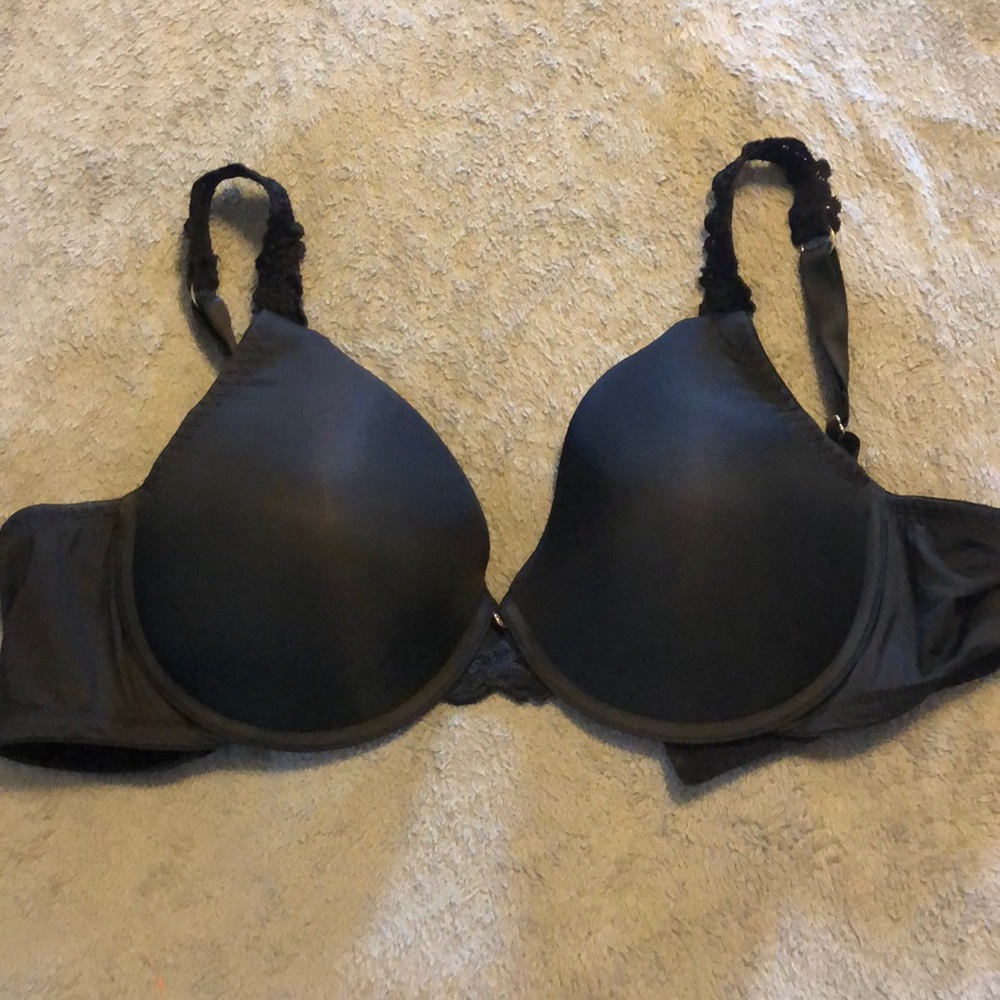 Natori Black Lace Bra Size 36DD